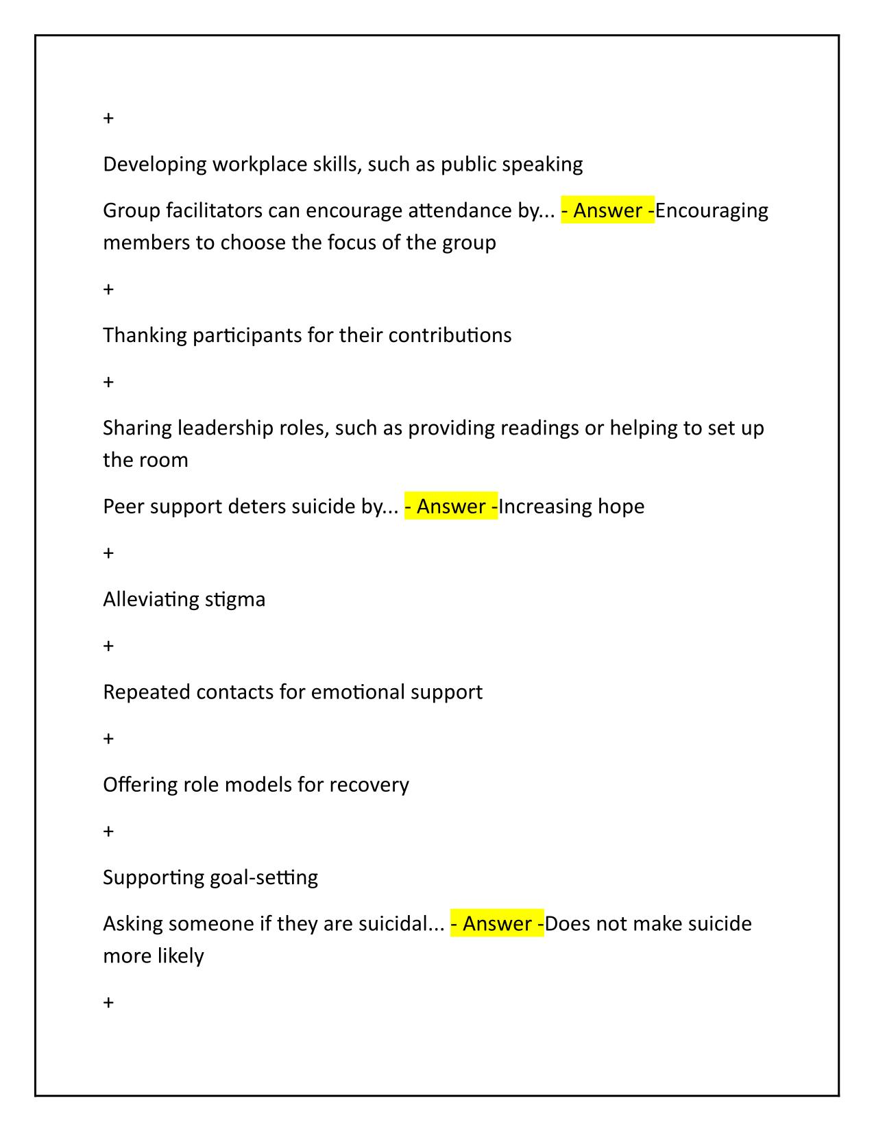 Medi-Cal Peer Support Specialist Certification 1 MODULE 8 Recovery Tools QUIZ Q&A Latest 2025 Update