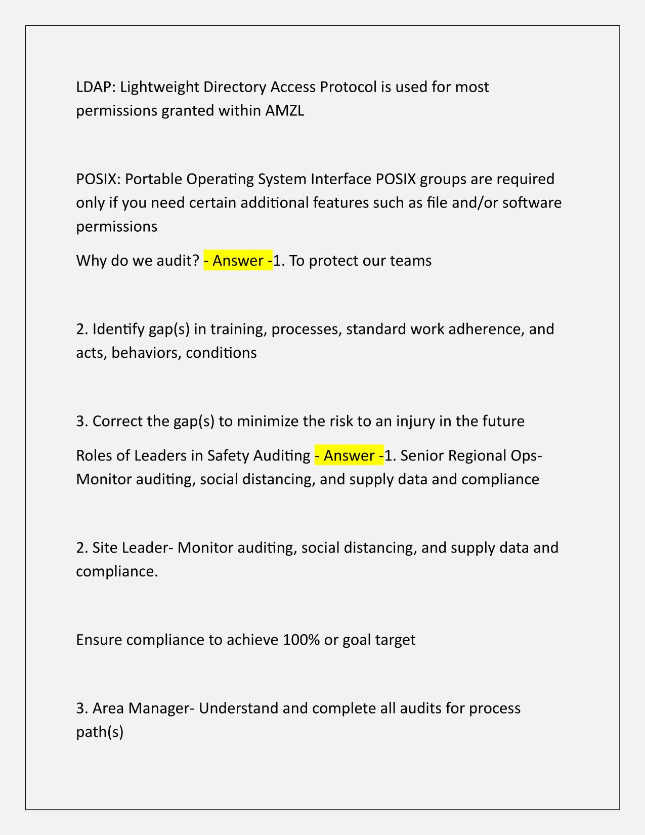 AMZL-Amazon Logistics Basic Academy Test Q&A Latest Update