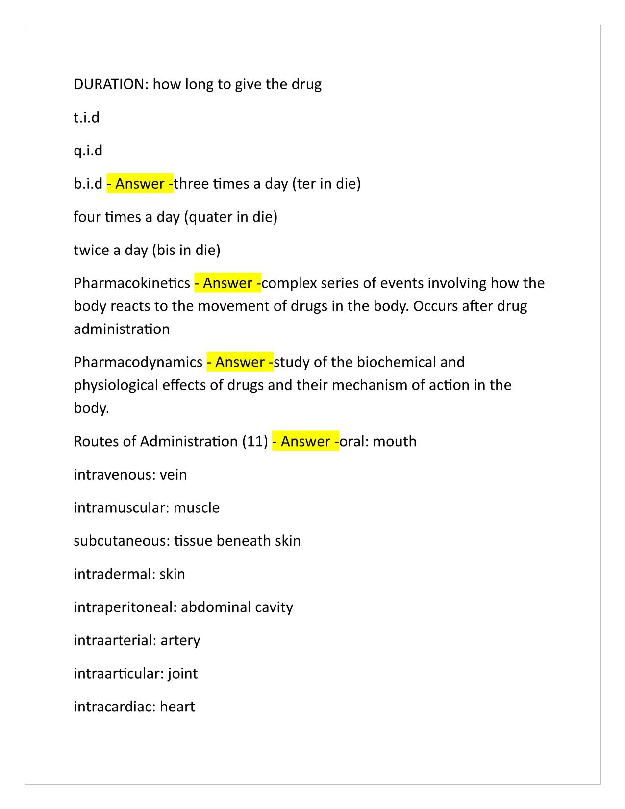 Penn Foster Pharmacology Proctor Exam Practice Q&A Latest Update
