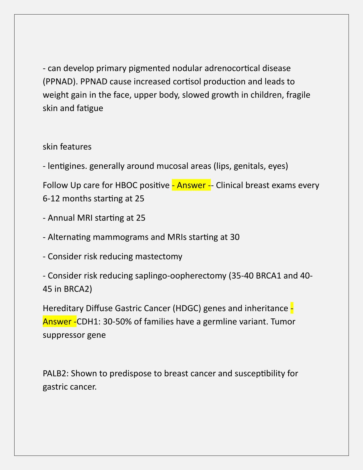 Cancer ABGC Study Set Correctly Answered Latest
