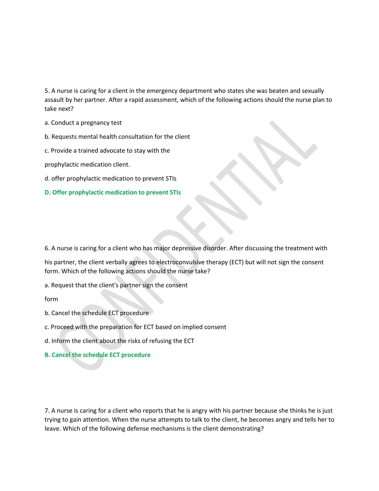 2025/2026 NGN ATI MENTAL HEALTH PROCTORED RETAKE EXAM Q&A Latest Update PDF Download