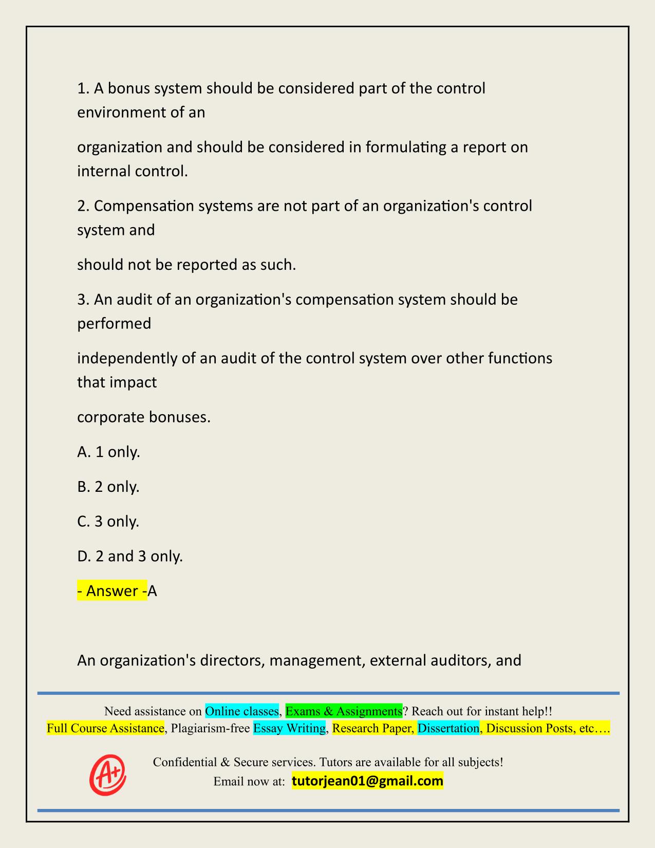 COSO TEST ACTUAL 2025/2026 Q&A 100% PASS
