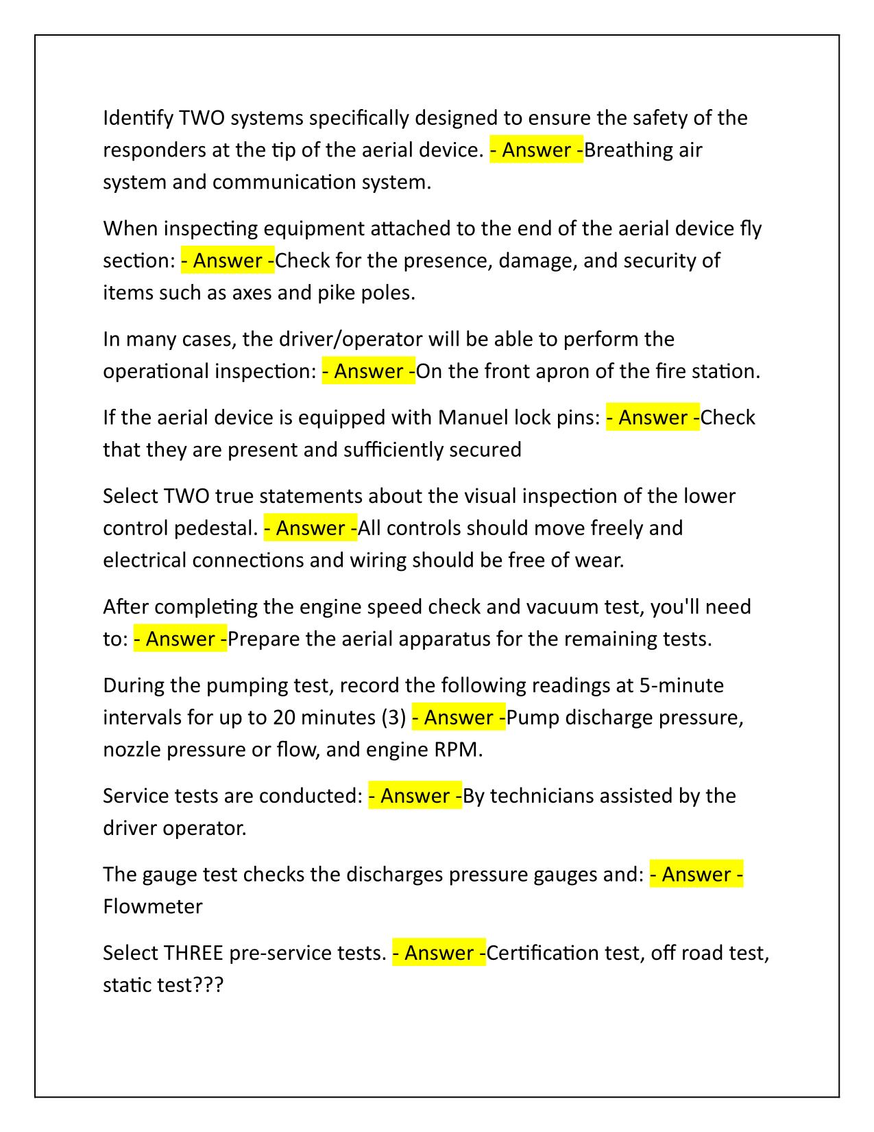 Aerial CDC Exam Questions and Correct Answers Latest Update