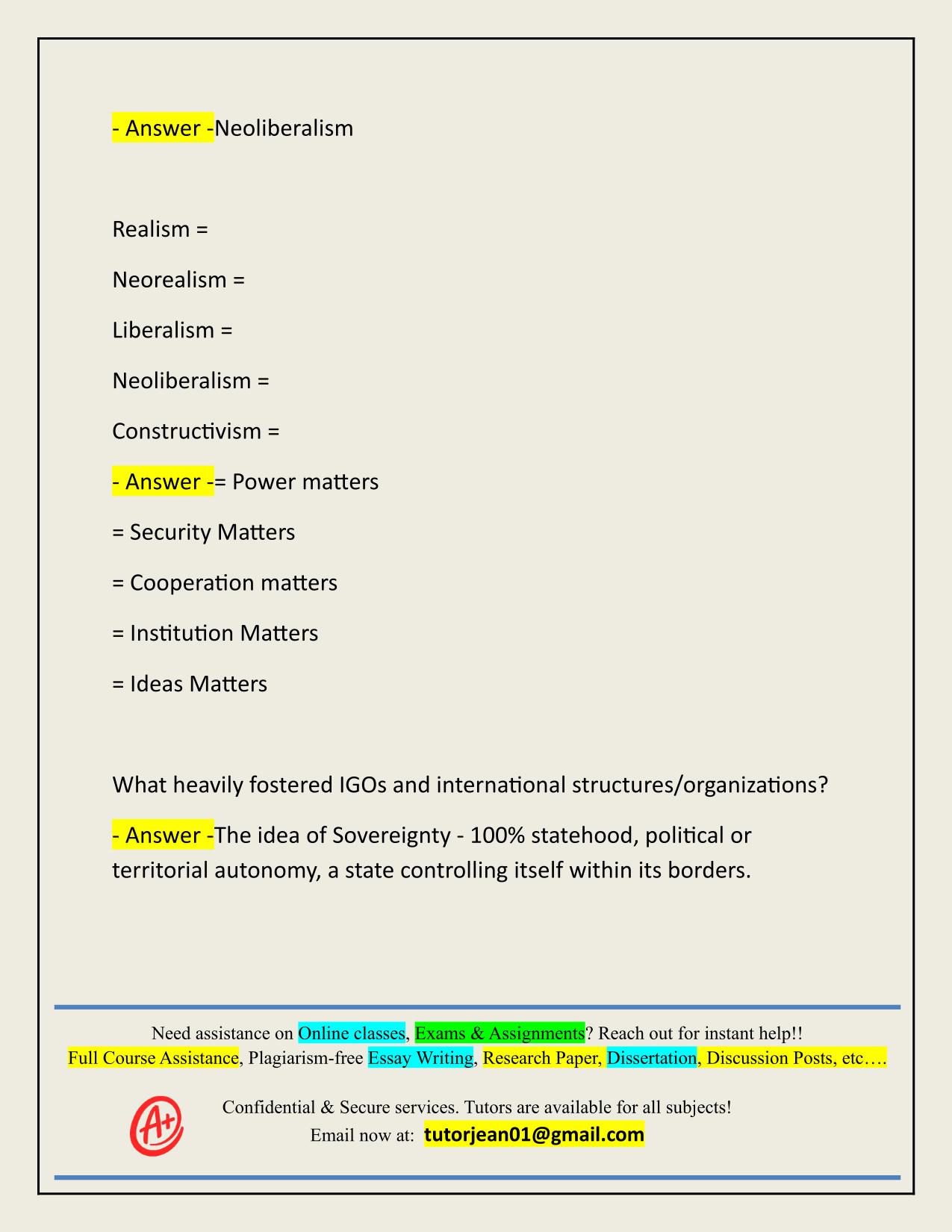 POLI 105 FINAL EXAM ACTUAL 2025/2026 QUESTIONS AND 100% CORRECT ANSWERS