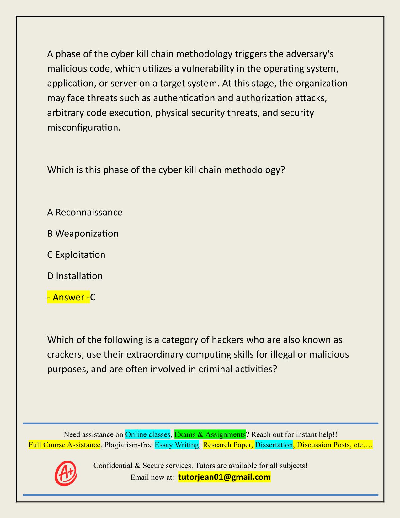 2025/2026 WGU MASTER'S COURSE C701 - ETHICAL HACKING (PRACTICE EXAM 124Q)
