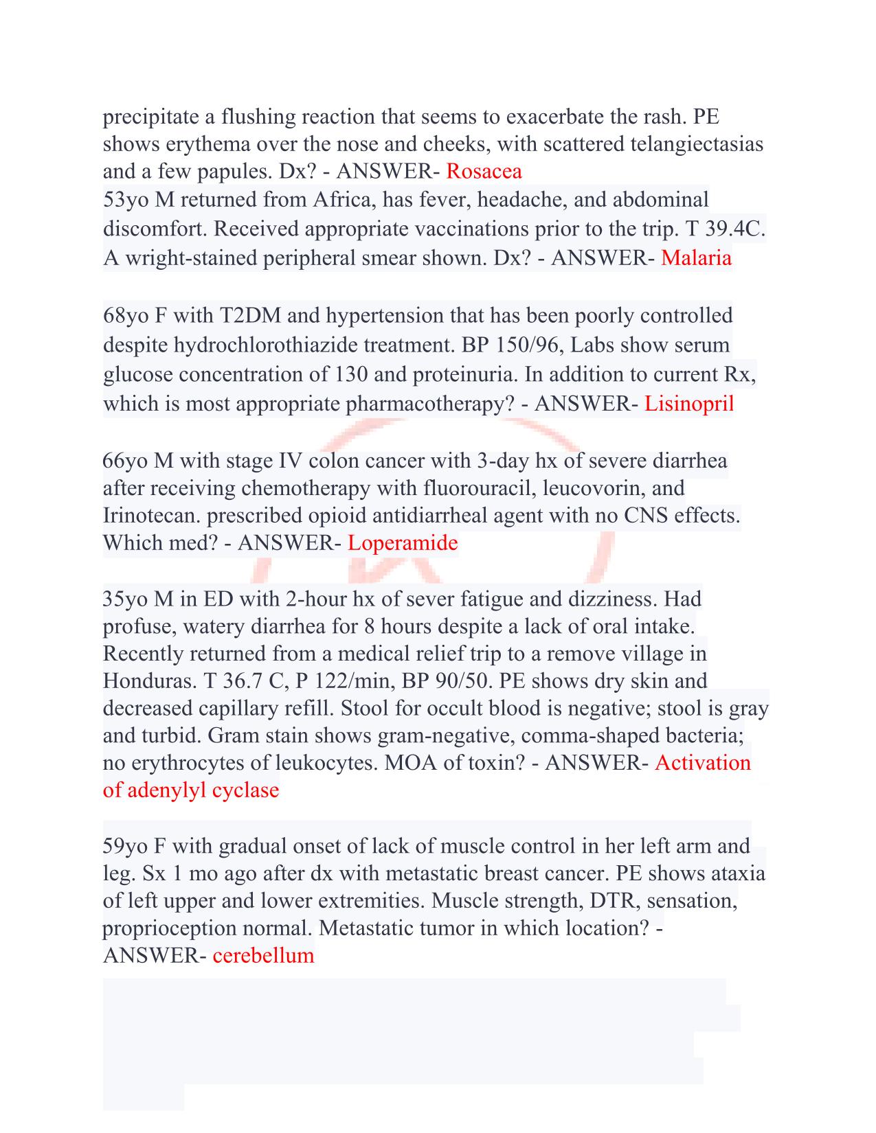 NBME CBSE REAL EXAM 200 QUESTIONS (USMLE Step 1) Medical Examination