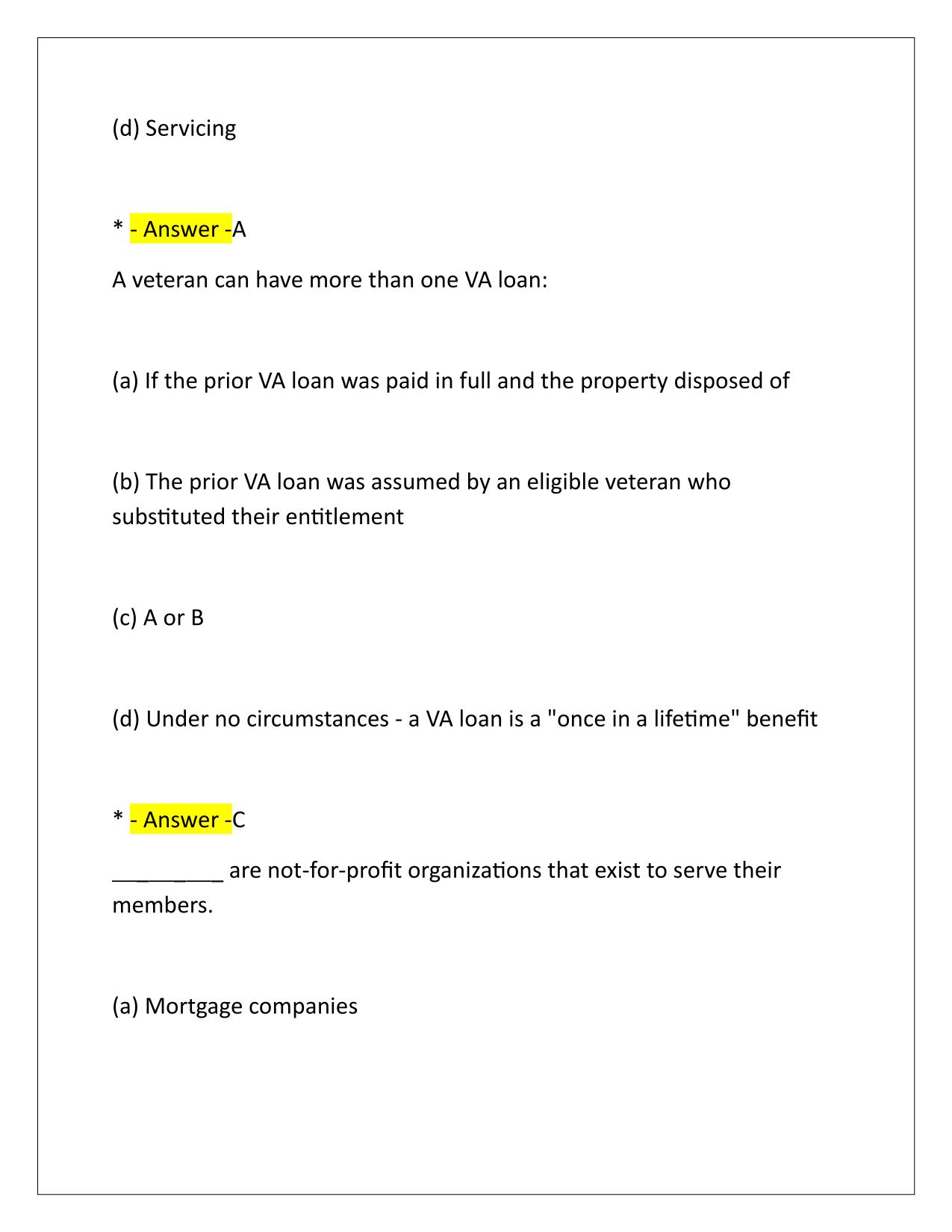 Real Estate Finance I-CHAMPIONS Q&A Latest Update