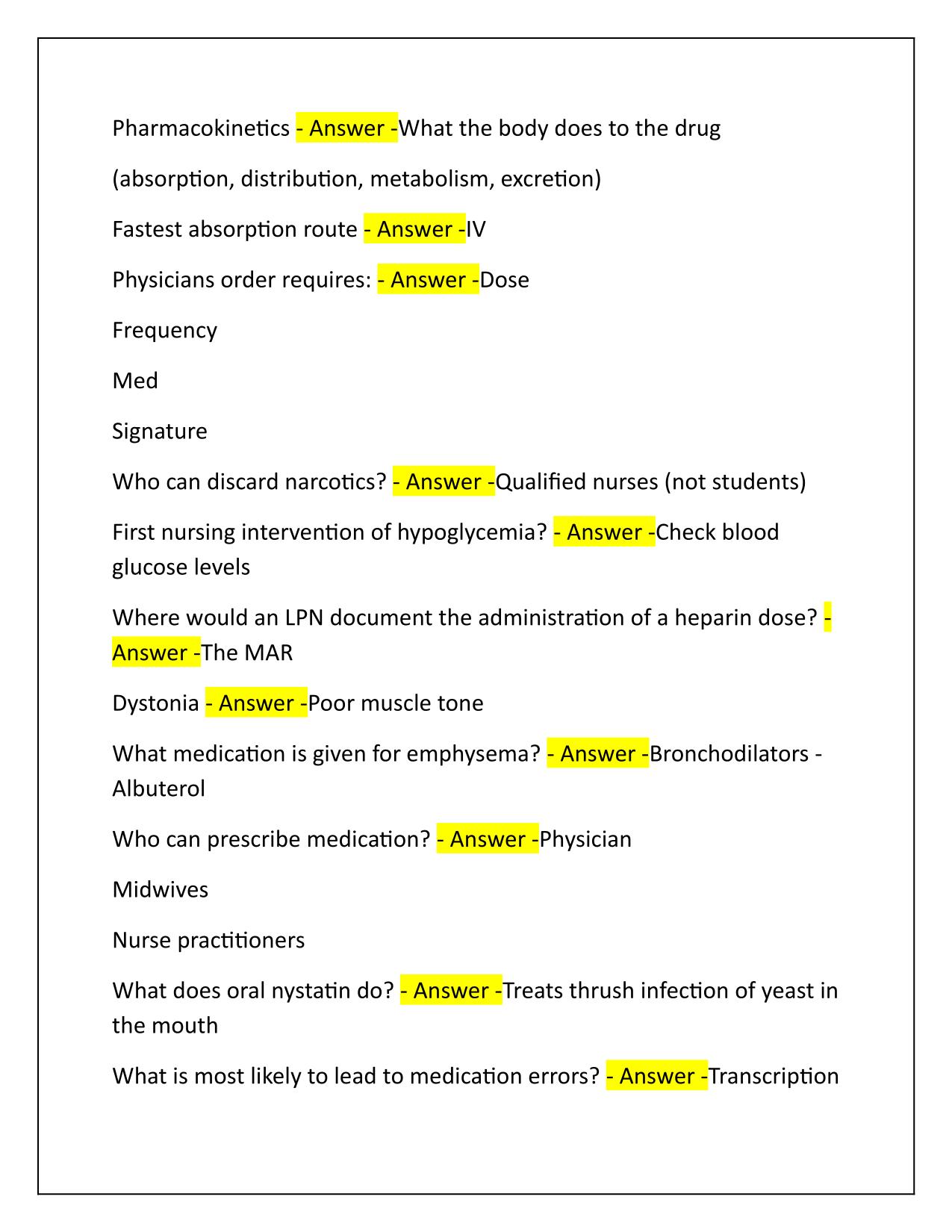 PN 2005 Final Exam Q&A Latest Update