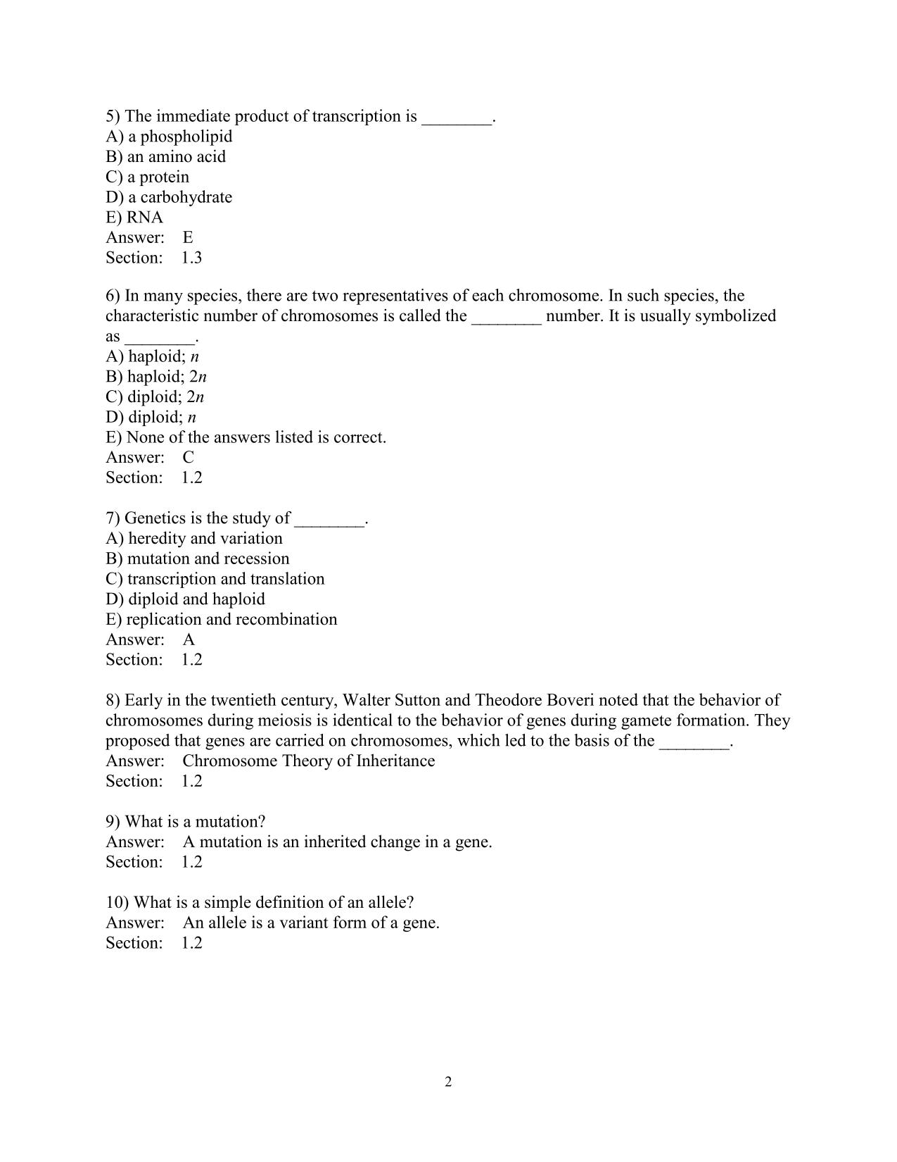 TEST BANK for Concepts of Genetics, 10th Edition by Klug, Cummings, Spencer, Palladino. ISBN: 9780134898414