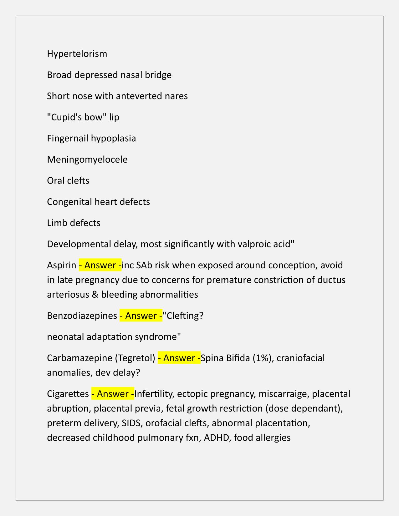Teratogens for the Genetic Counseling Board Exam Q&A Latest