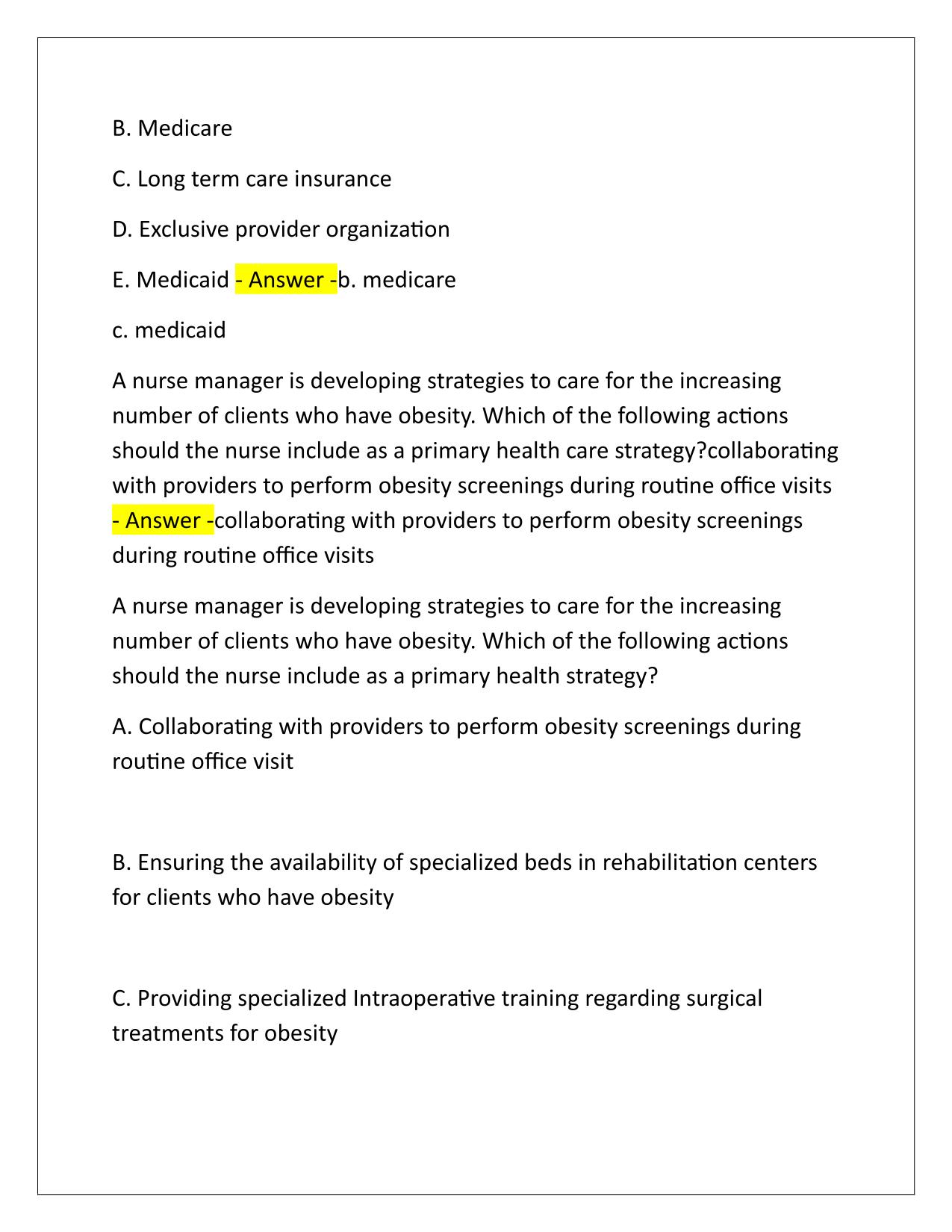 FUNDAMENTALS EXAM #1 ATI Questions and Answers 2025/2026