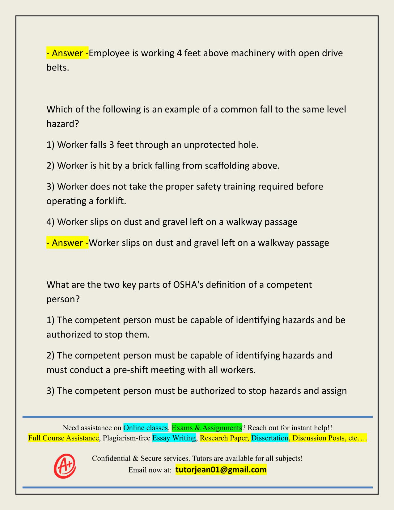 2025/2026 OSHA SST 8-HOUR FALL PREVENTION FINAL EXAM ACTUAL Q&A 100% PASS