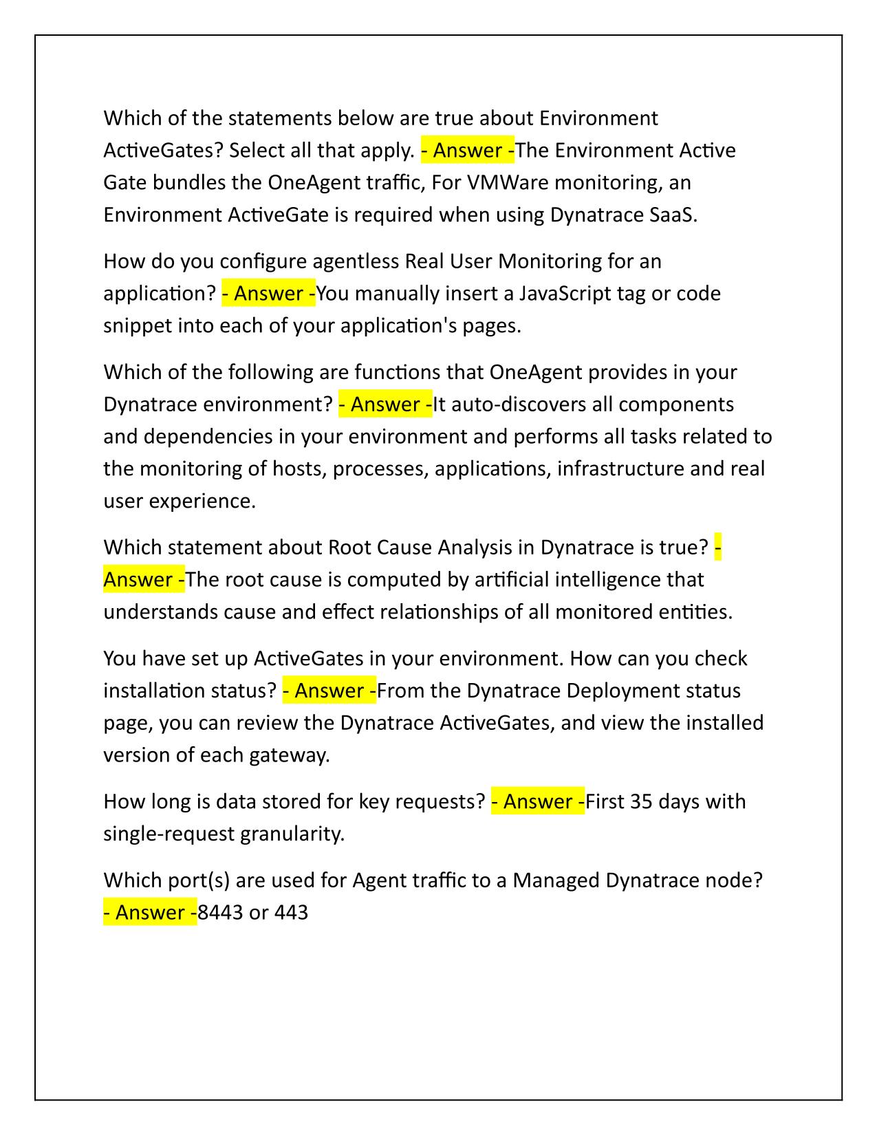 DT Associate Exam Q&A Latest Update