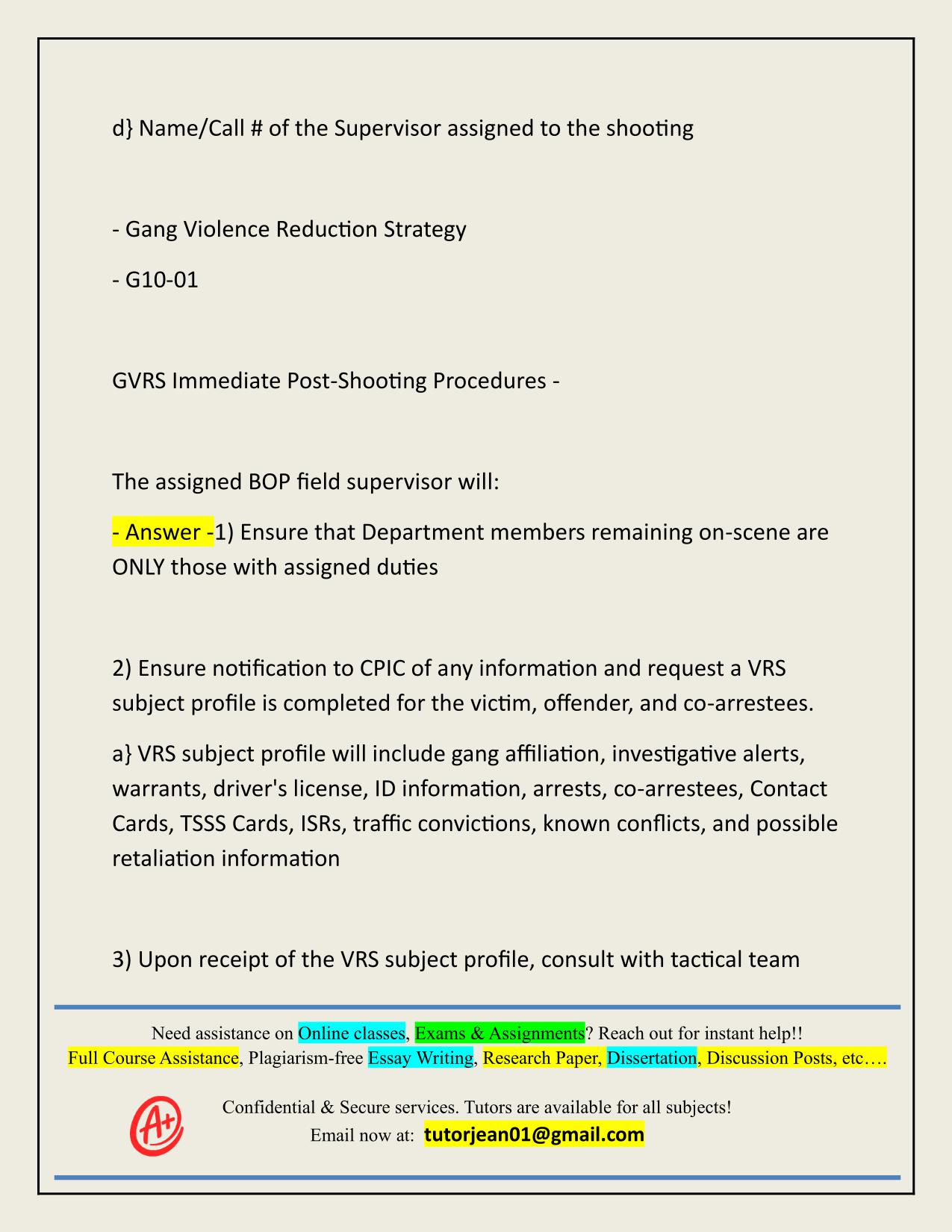 CPD SGT EXAM PART 2 NOTES ACTUAL 2025/2026