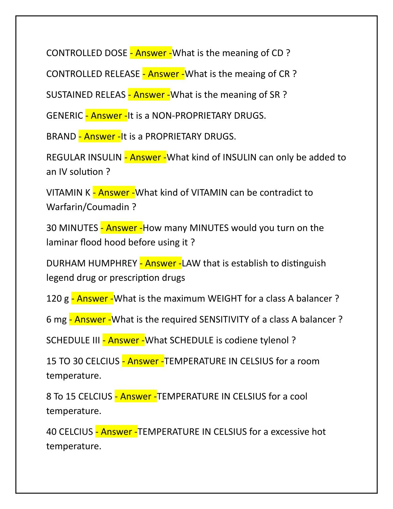 PTCB EXAM Questions and Correct Answers 2025
