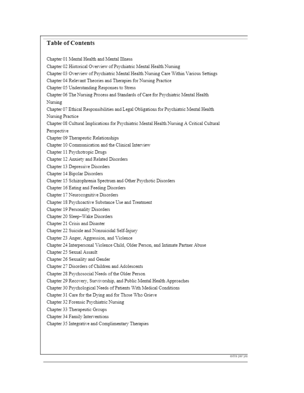 TEST BANK For Varcarolis Essentials of Psychiatric Mental Health Nursing 3RD Edition Fosbre 2025 ISBN: 9780323810302