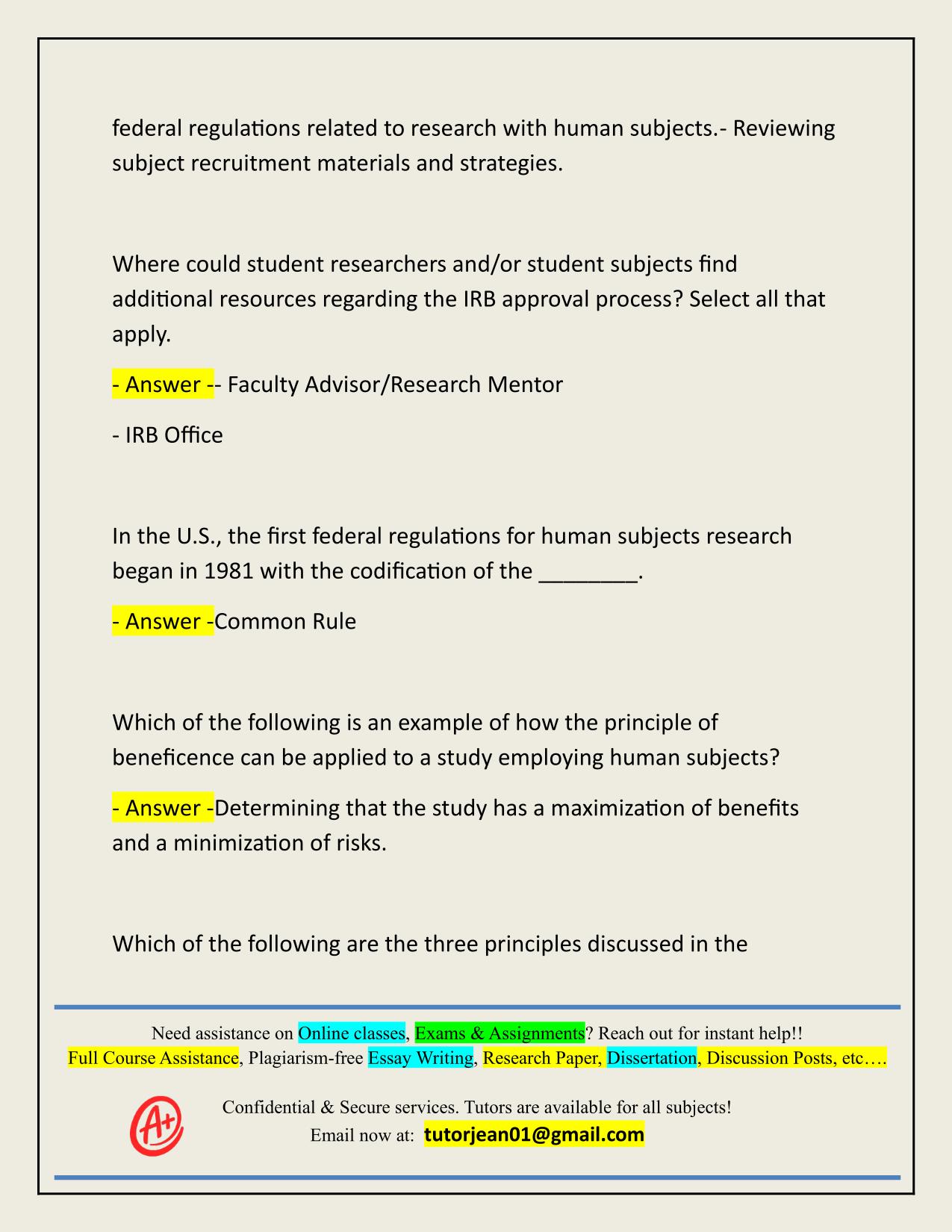 CITI IRB EXAM ACTUAL 2025/2026 WITH VERIFIED ANSWERS