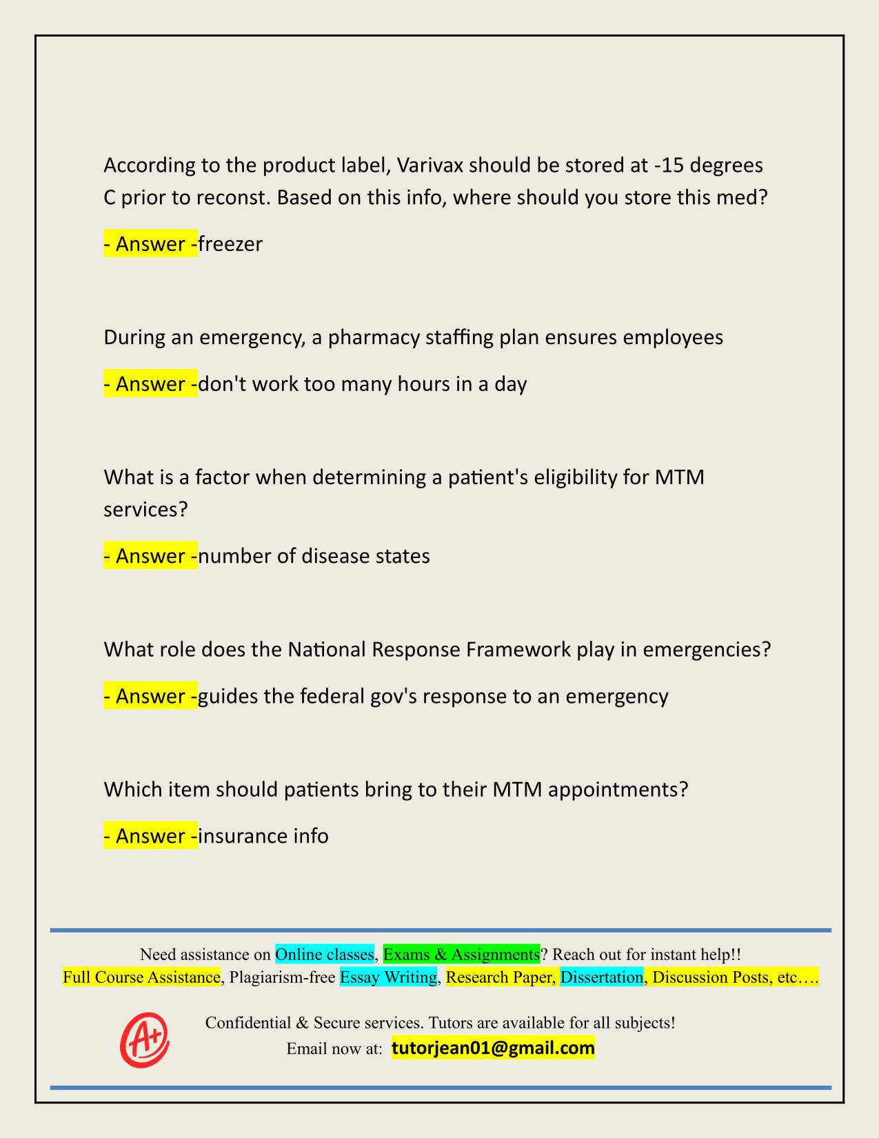 RITE AID PTU EXAM ACTUAL 2025/2026 Q&A