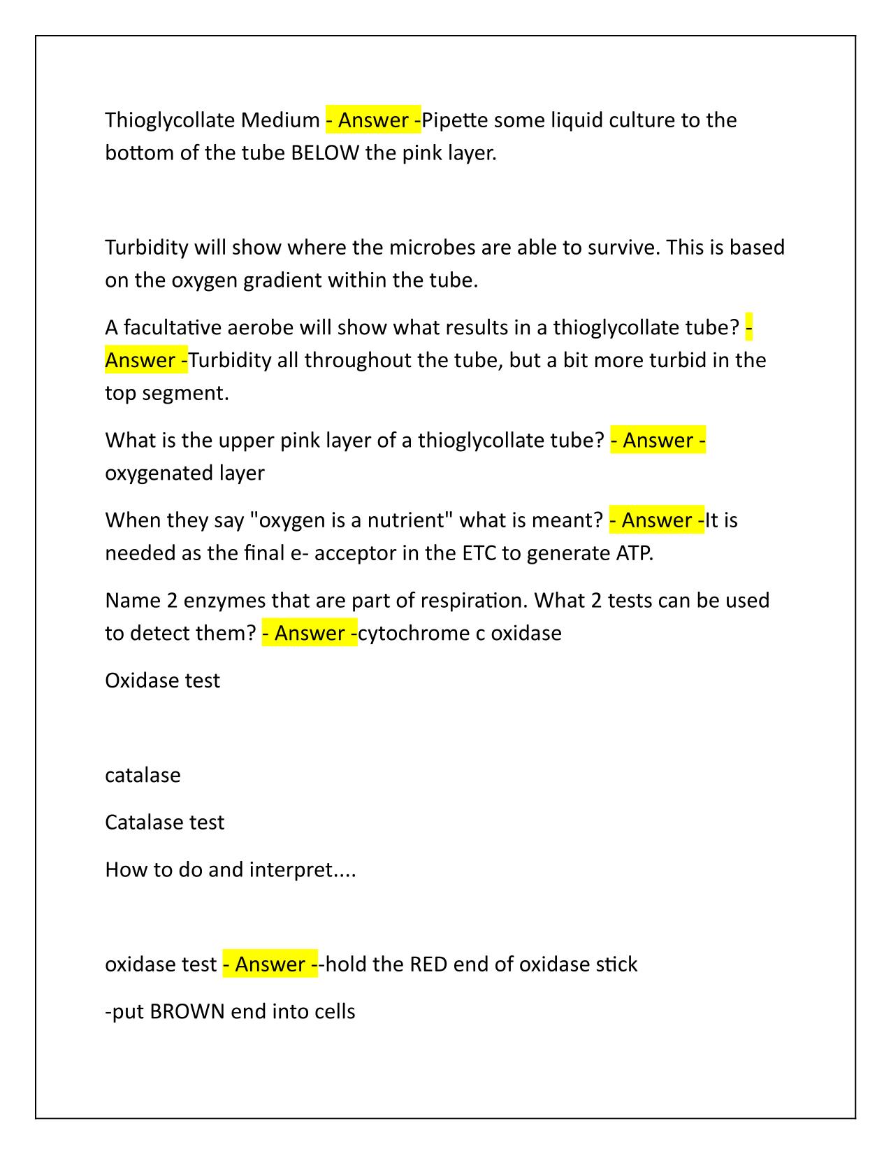 CMMB 343 lab final Q&A Latest Update