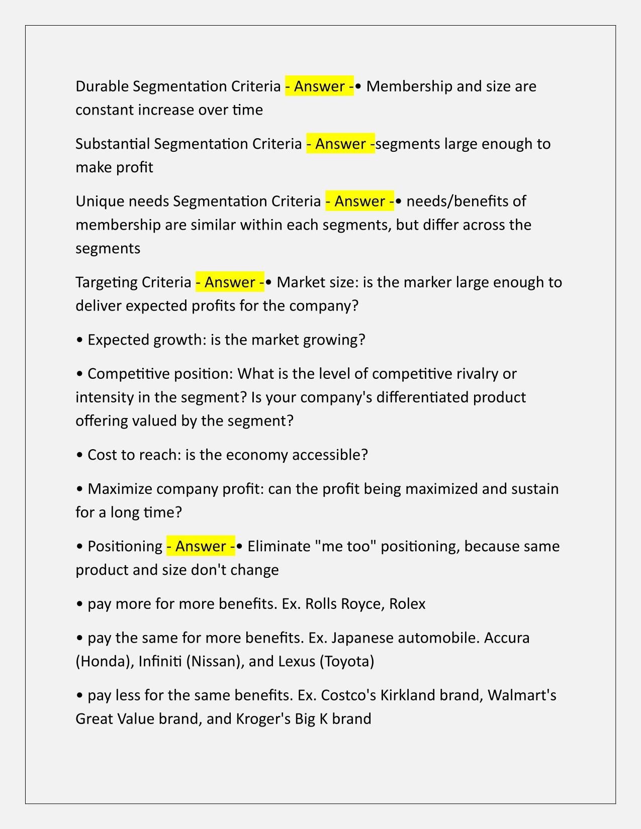 MKTG 201 Exam 2 Study Guide Q&A latest Update