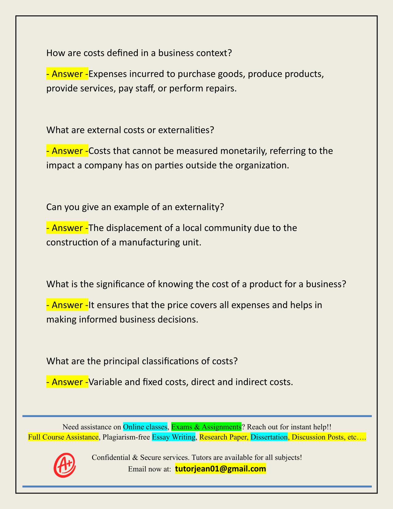 2025/2026 U1 S2 FUNDAMENTALS OF COST ACCOUNTING AND ENVIRONMENTAL MANAGEMENT ACCOUNTING