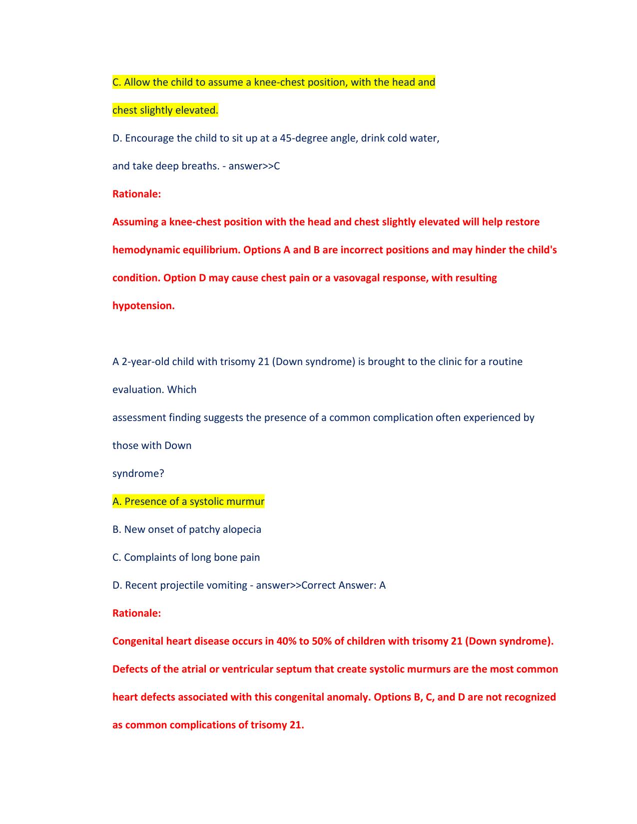 2025 HESI RN PEDS V2 EXAM, QUESTIONS AND ANSWERS 100% PASS SOLUTION A+ GRADE