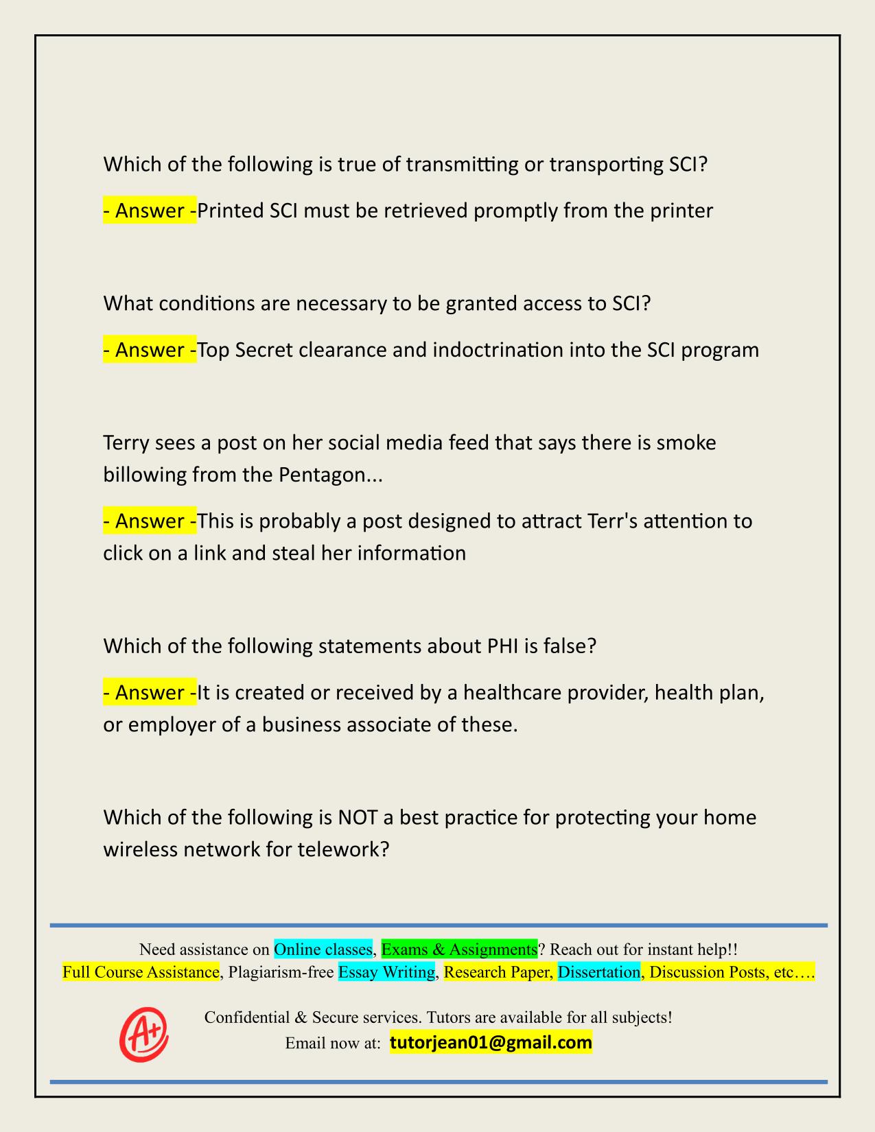 CYBER AWARENESS CHALLENGE ACTUAL 2025/2026 Q&A UPDATE