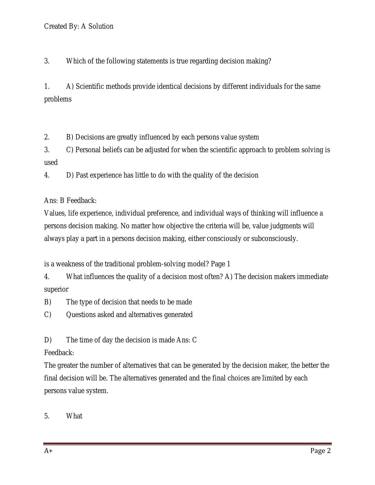 TestBank Leadership Roles and Management Functions in Nursing Theory and Applications 11th Edition ISBN 9781975193065 All Chapters 2025/2026