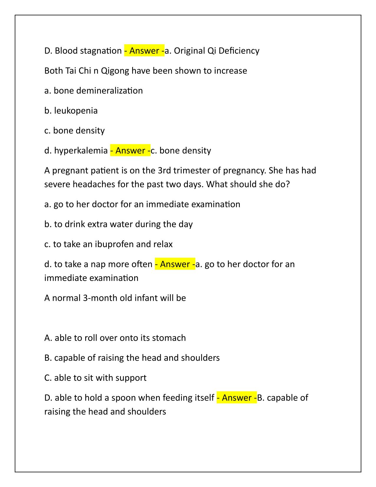 NCCAOM Foundation Prep Q&A Latest Update 2025