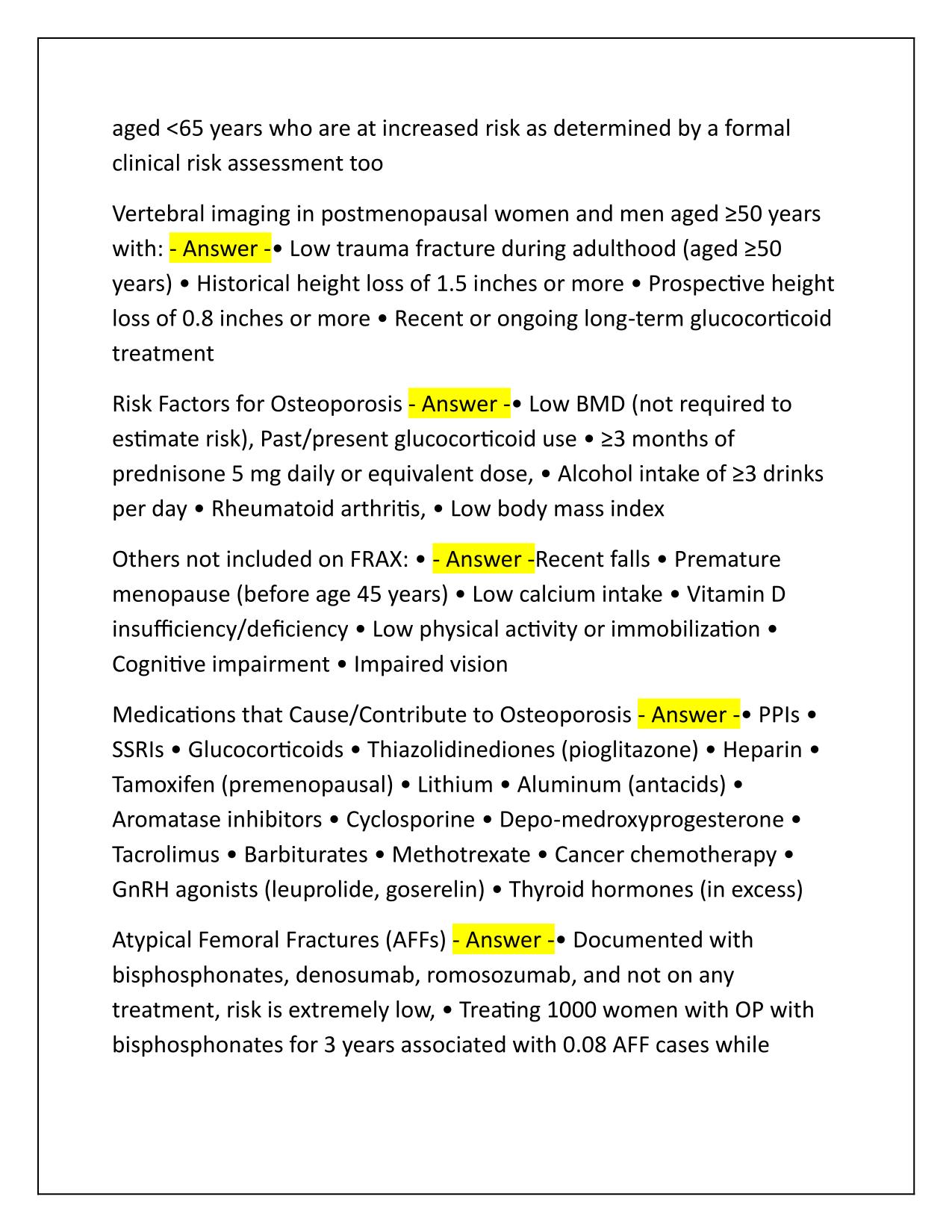 NURS 5462 Metabolic Bone Dz Correctly Answered Latest Update