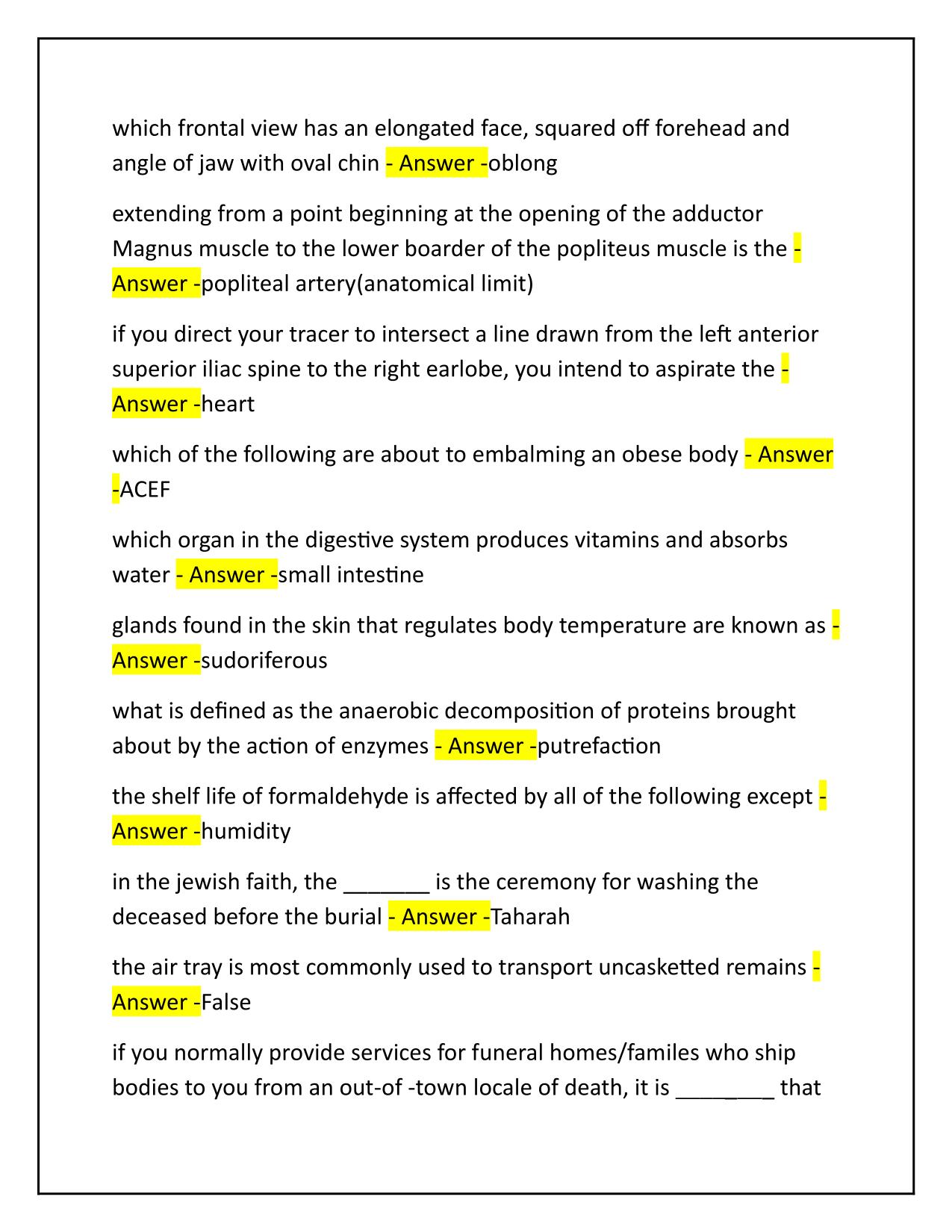 AAMI Comprehensive Review–Science Correctly Answered Latest Update