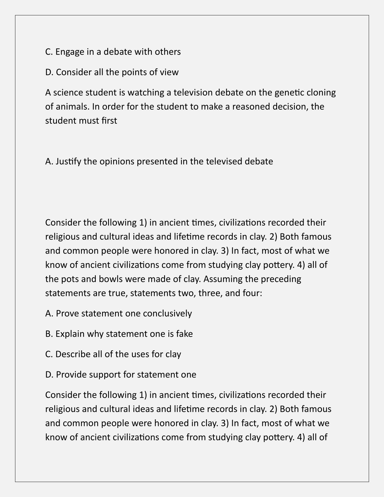 ATI CRITICAL THINKING EXAM Q&A Latest Update