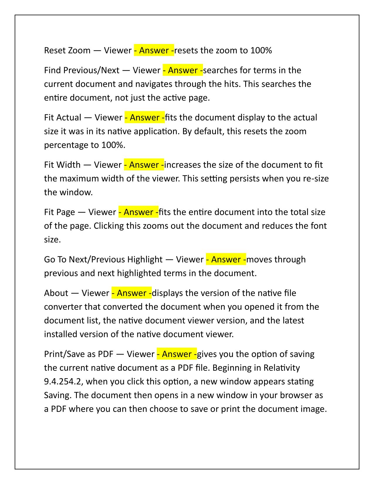 Relativity Documentation-Viewer Exam Correctly Answered 2025