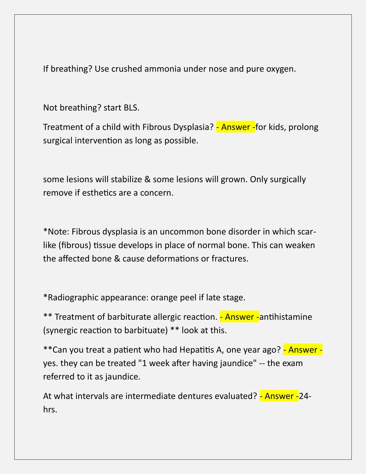 Dental OSCE EXAM Q&A Latest Update