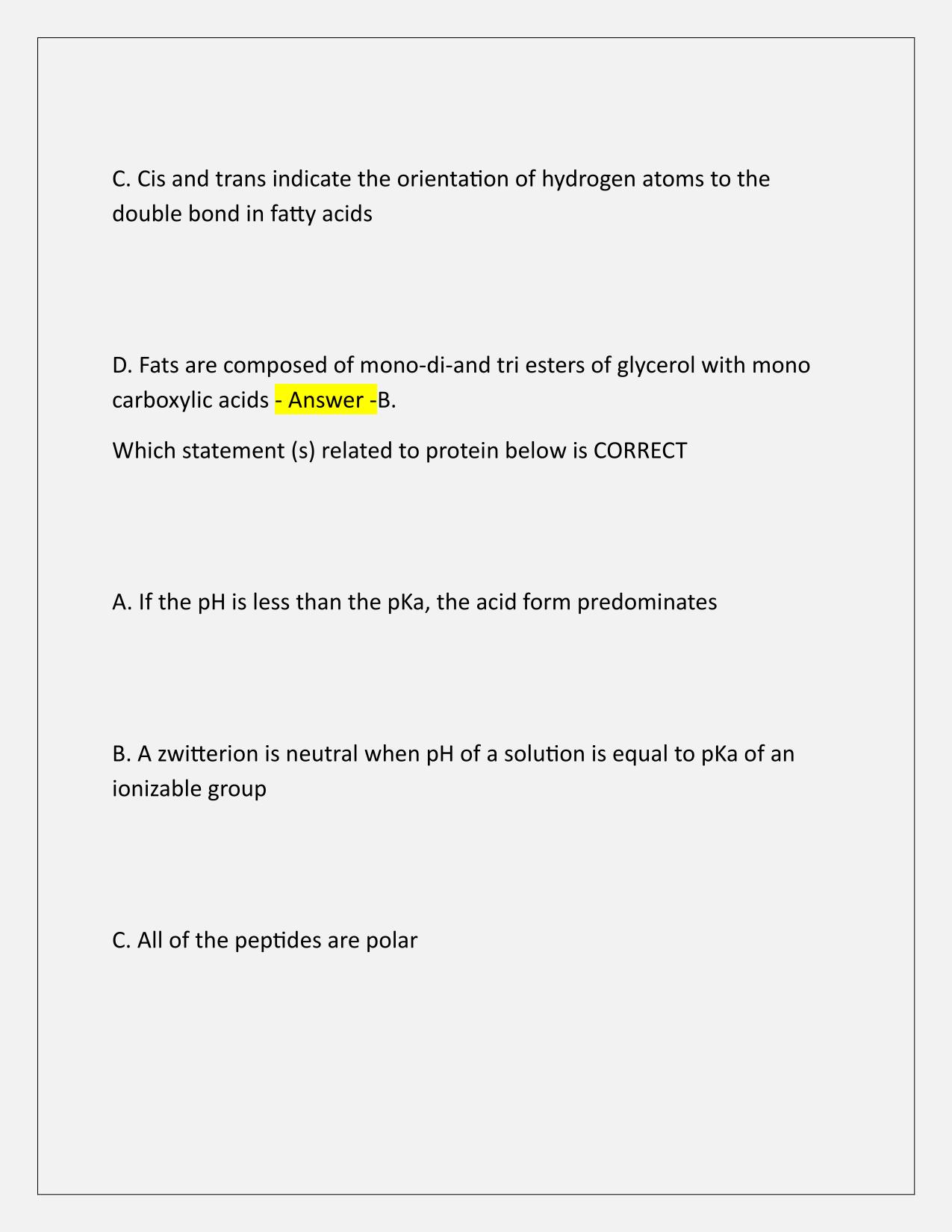 FSC 325 Quizzes Q&A Latest Update